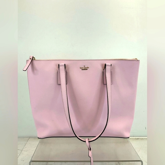 kate spade Handbags - Kate Spade Orchid Blush pink Saffiano Leather Top Zip Shoulder Tote Handbag